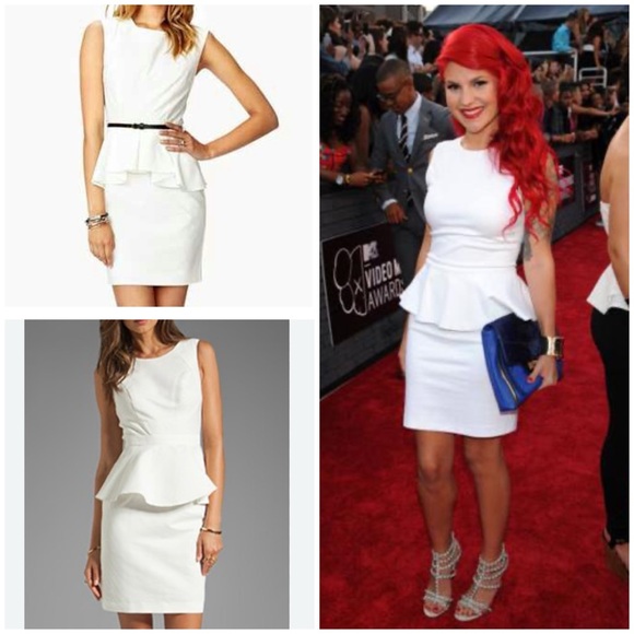 White Peplum Dress by Forever 21 - Picture 2 of 5